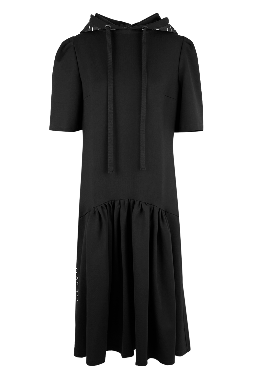 24/ 7 Hoodie Dress Black Ilaylit