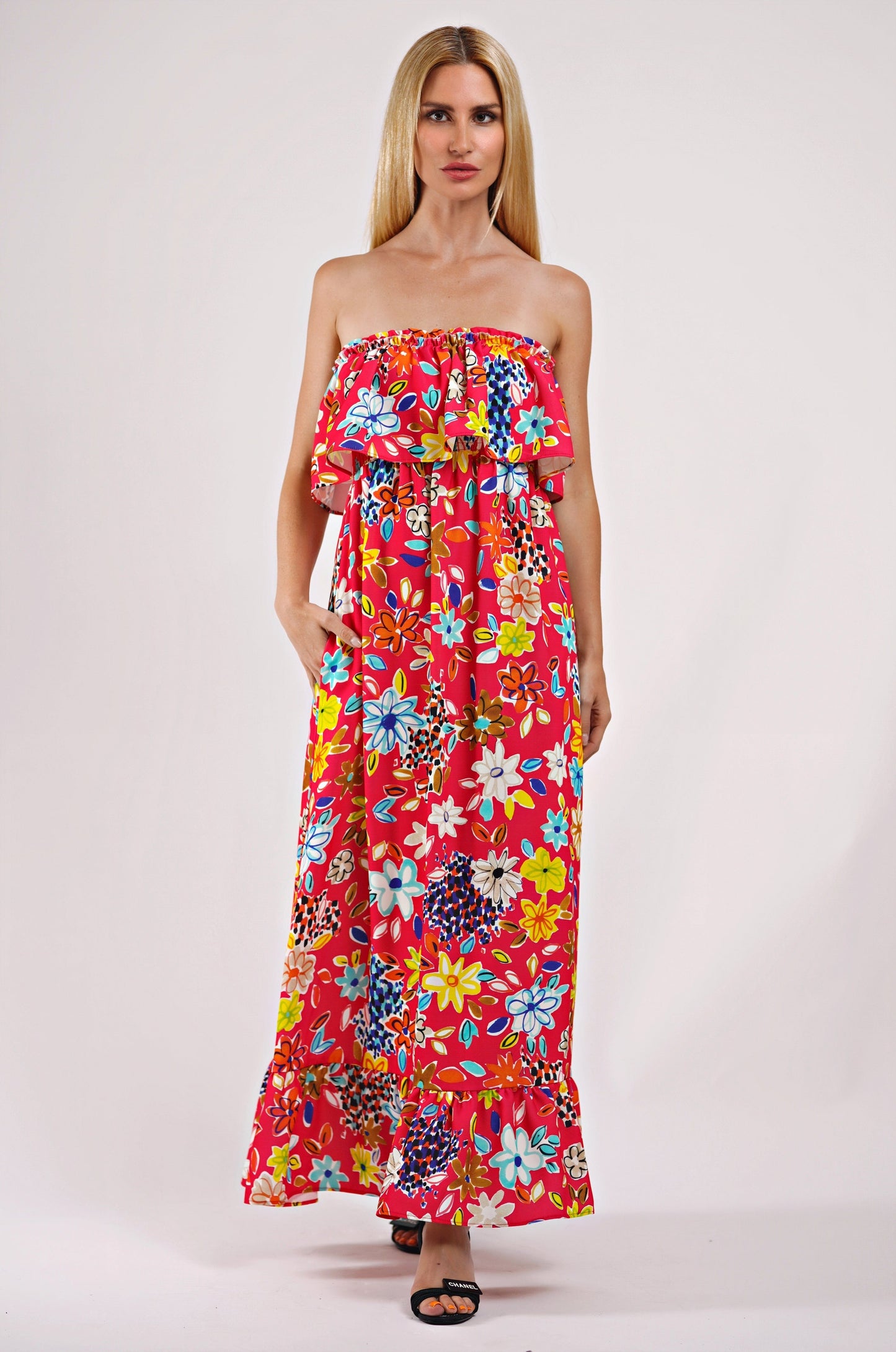 Chiara Dress Red Ilaylit