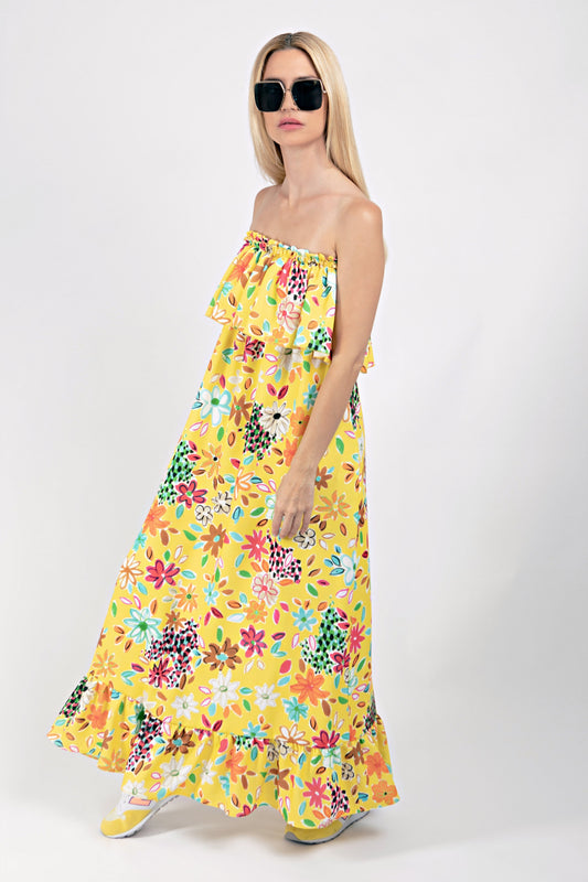 Chiara Dress Yellow XS/Small Ilaylit