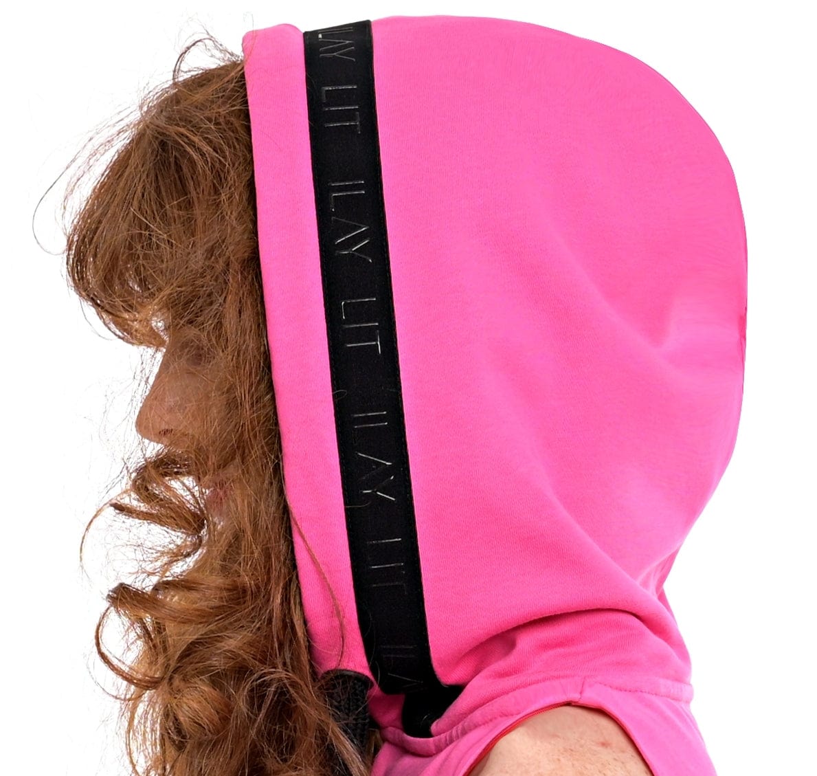 Holy Sleeveless Hoodie Pink S Ilaylit