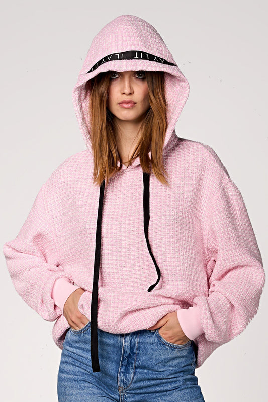Lima Bouclé Hoodie Rosa XS Ilaylit
