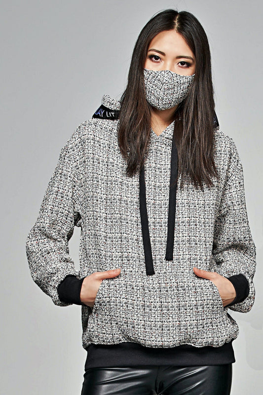 Lola Bouclé Hoodie Beige S Ilaylit