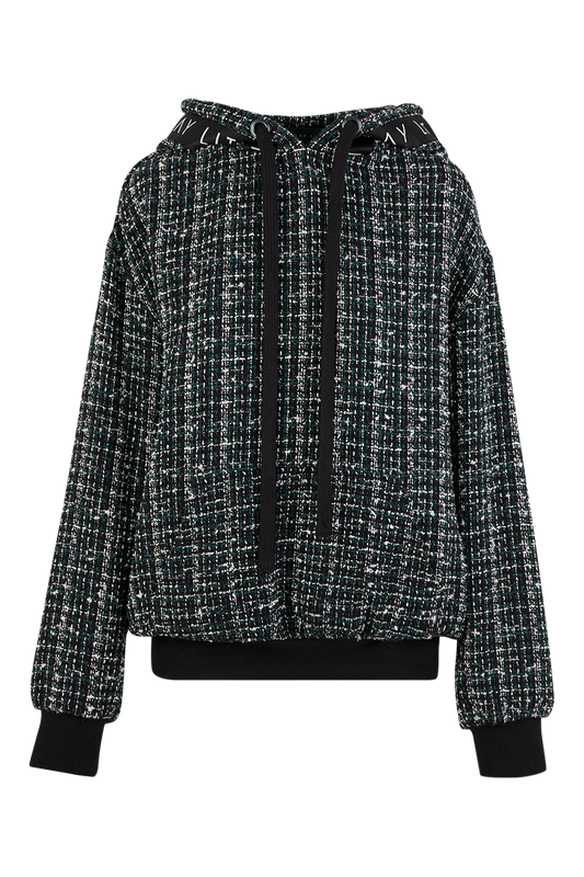 Cloe Bouclé Hoodie Olive