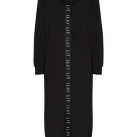 Hoodie Coat Long Black