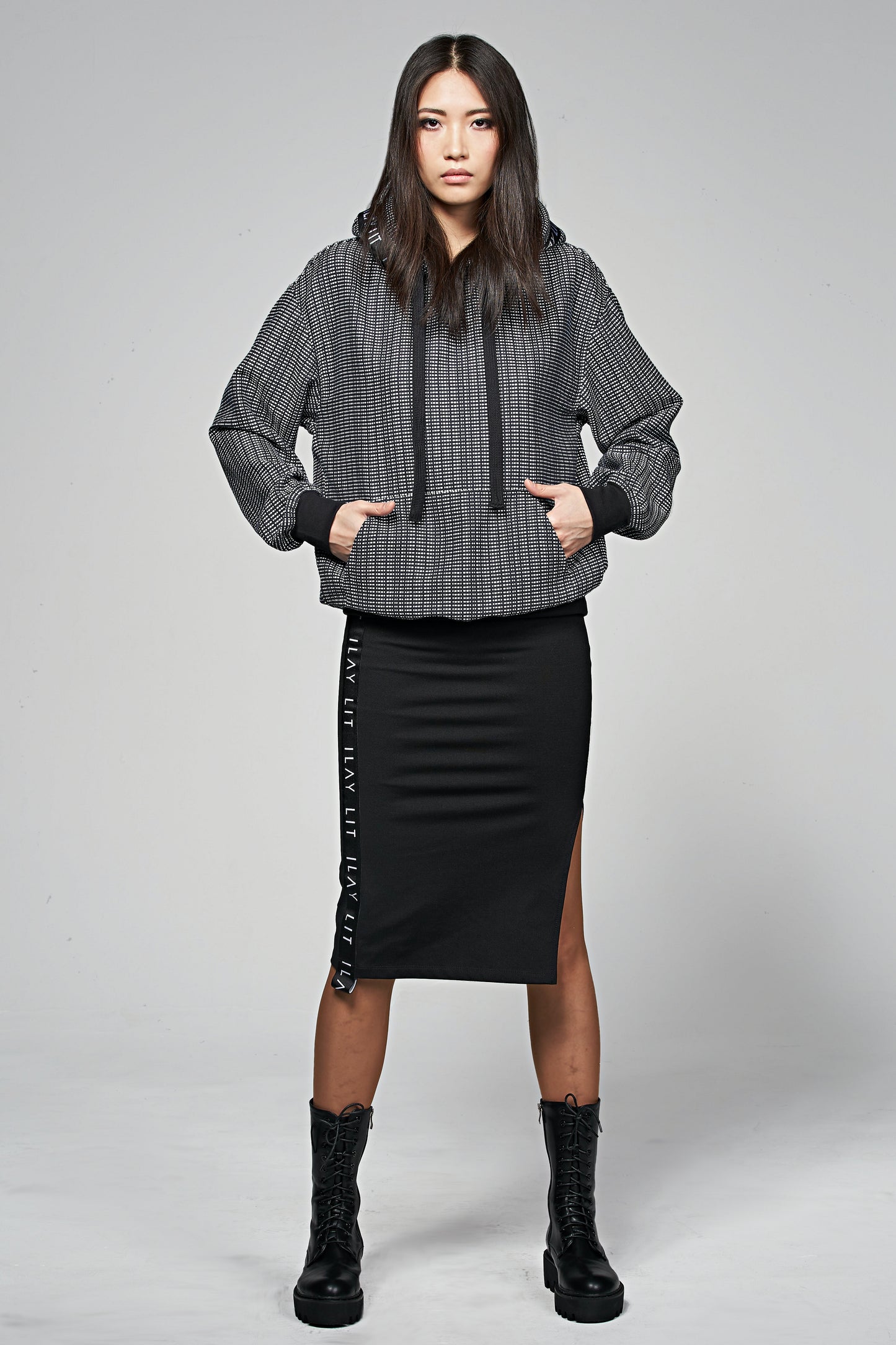 Louna Hoodie Schwarzblau