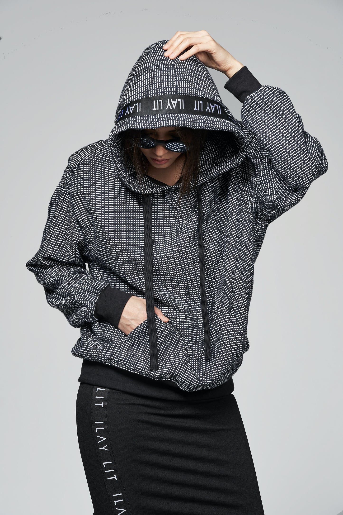 Louna Hoodie Schwarzblau