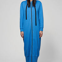 Hoodie Coat Long Royal