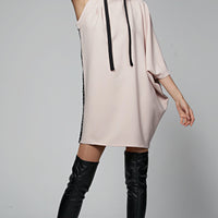 Jane - One Shoulder Dress Nude