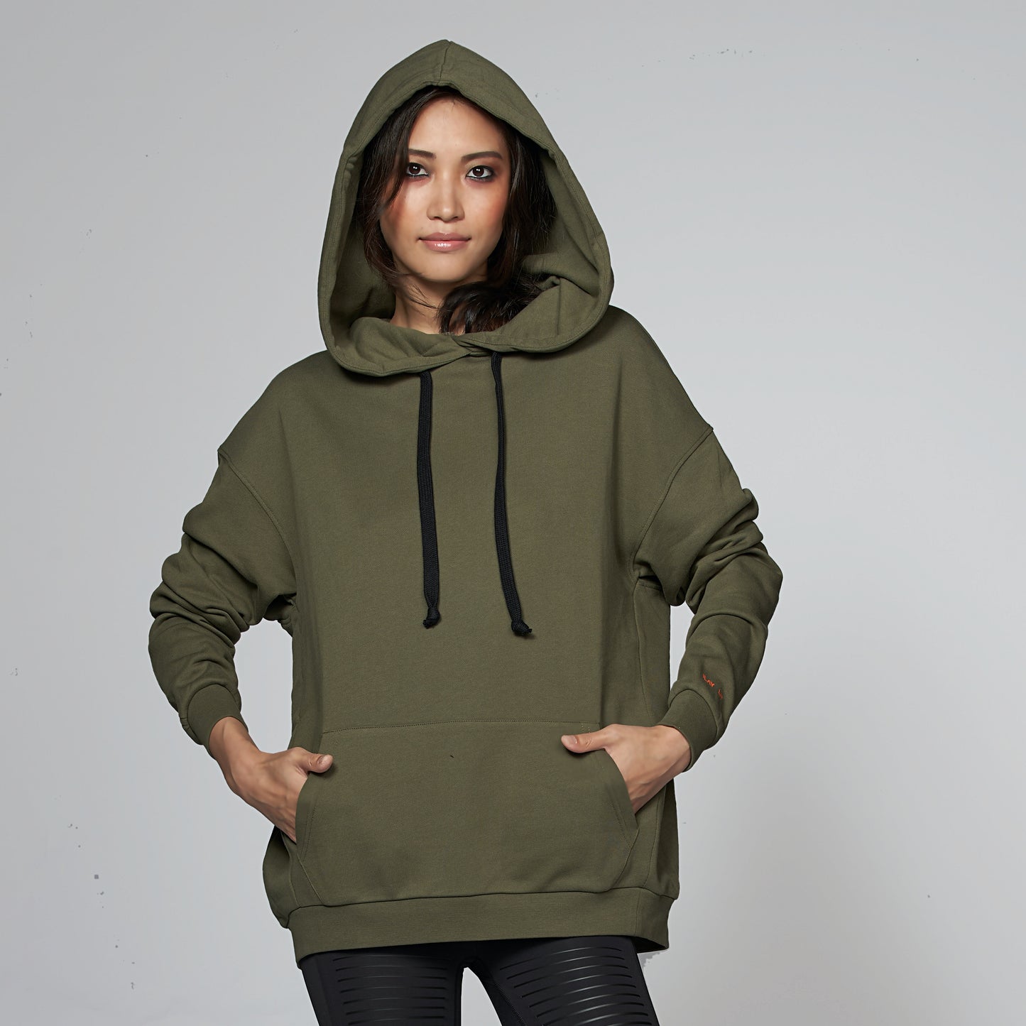 Ray  Hoodie Olive