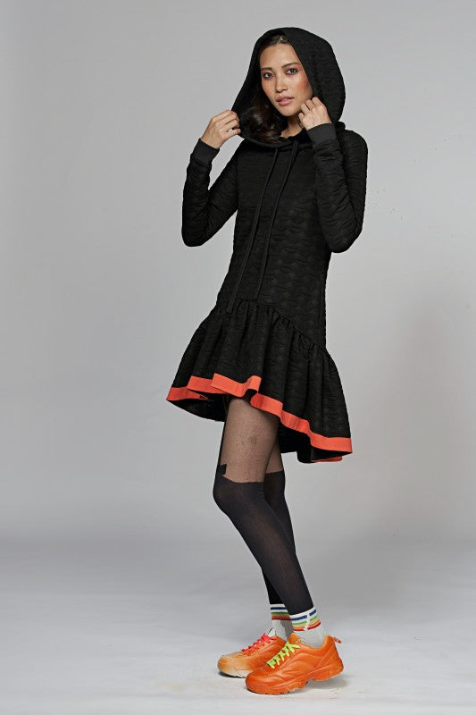 Foxy Black O Dress
