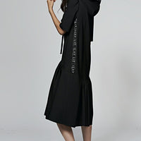24/ 7 Hoodie Dress Black