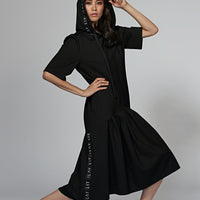 24/ 7 Hoodie Dress Black