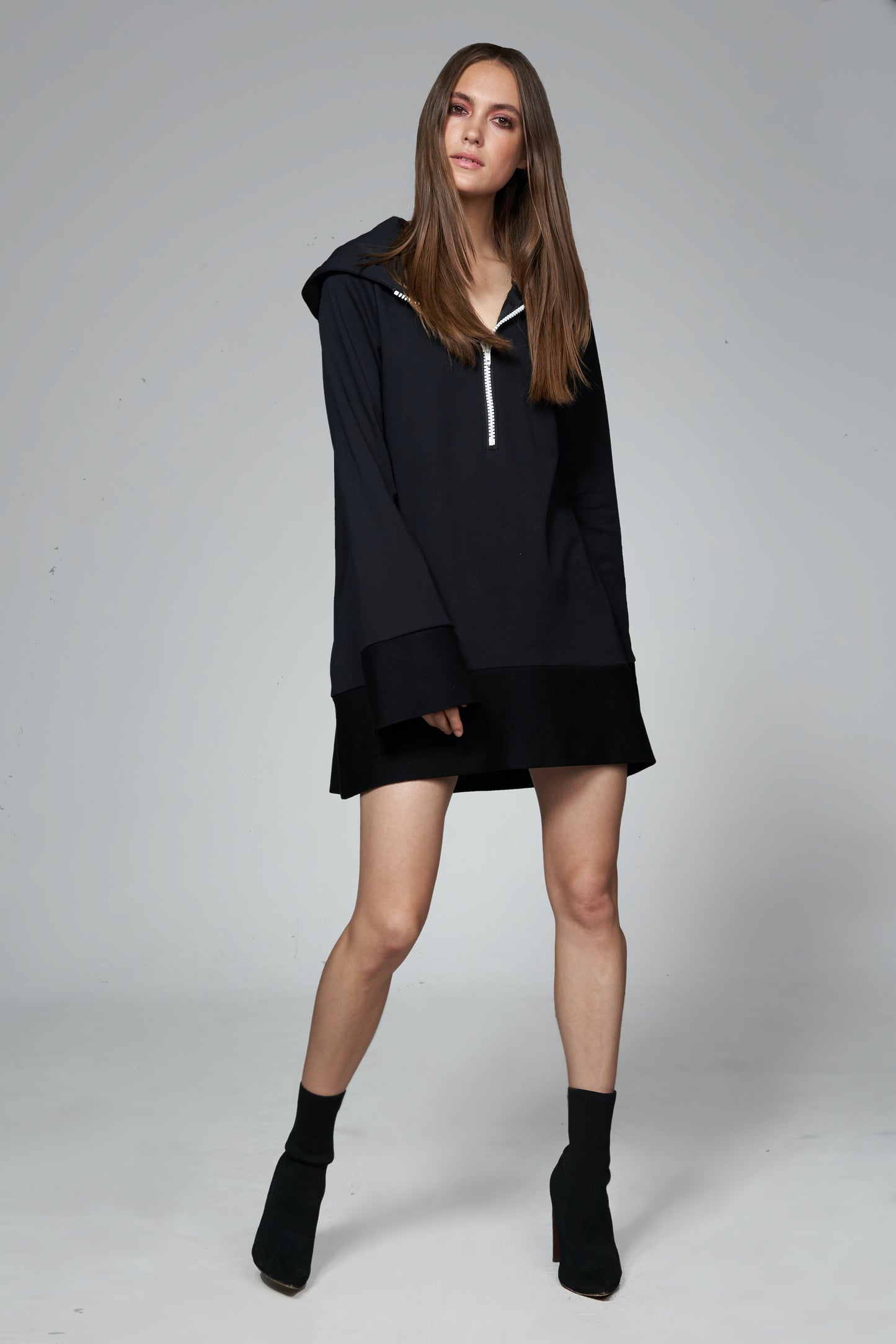 Amy Hoodie Dress W - Druck