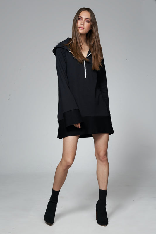 Amy Hoodie Dress W - Druck