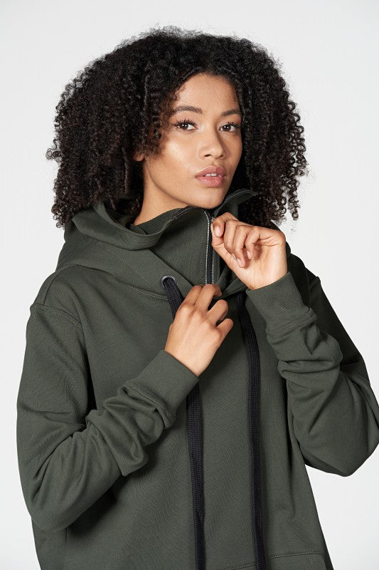Ike Double Cap Hoodie UNISEX bis XL OLIVE
