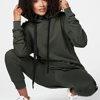 Ike Double Cap Hoodie UNISEX bis XL OLIVE