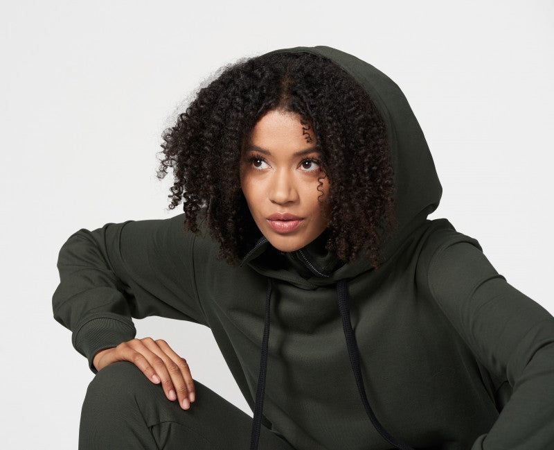 Ike Double Cap Hoodie UNISEX bis XL OLIVE