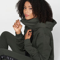 Ike Double Cap Hoodie UNISEX bis XL OLIVE