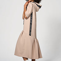 24/ 7 Hoodie Dress Taupe