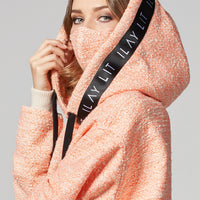Lucie Bouclé Hoodie Orange
