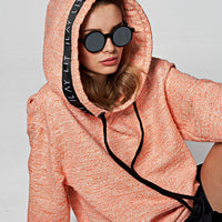 Lucie Bouclé Hoodie Orange