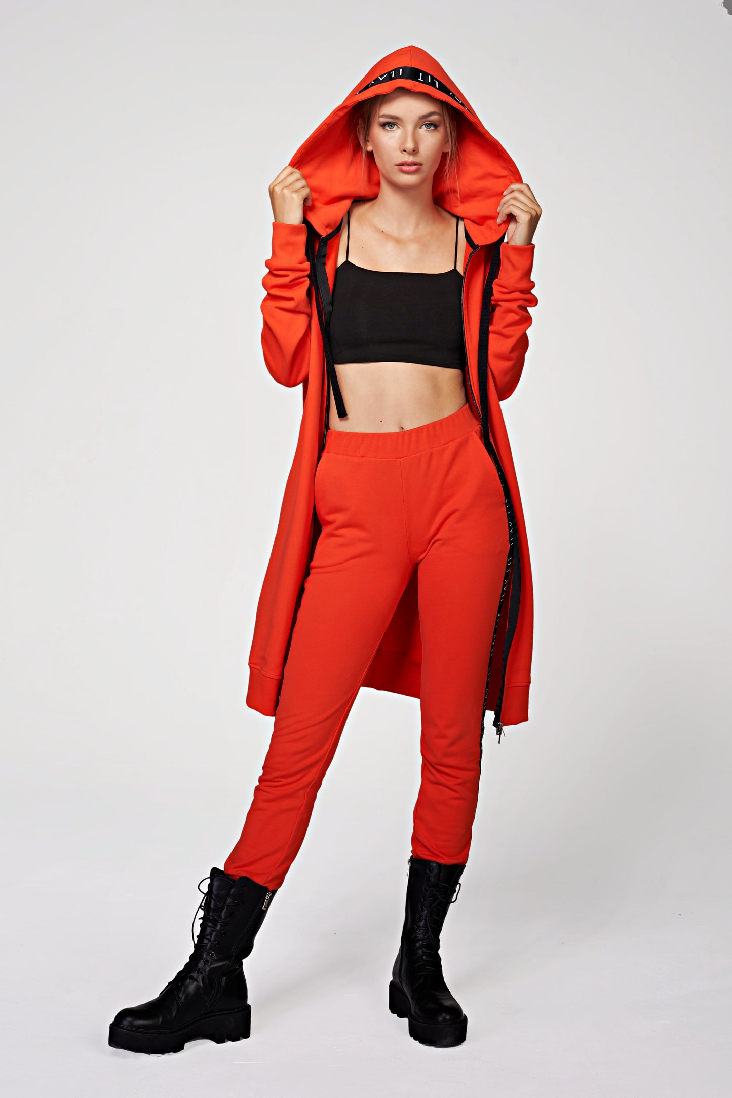 Hoodie Coat Midi
