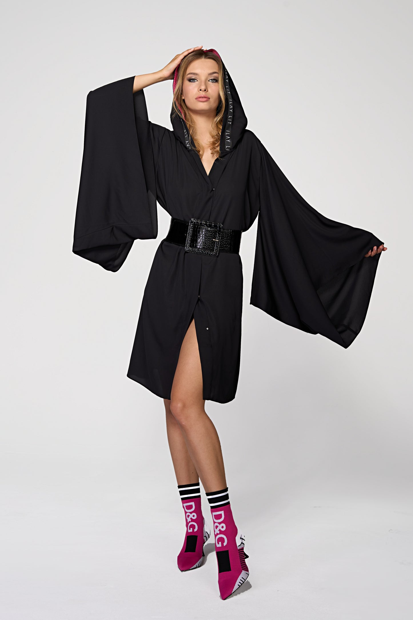 Violet - Kimono Black Short