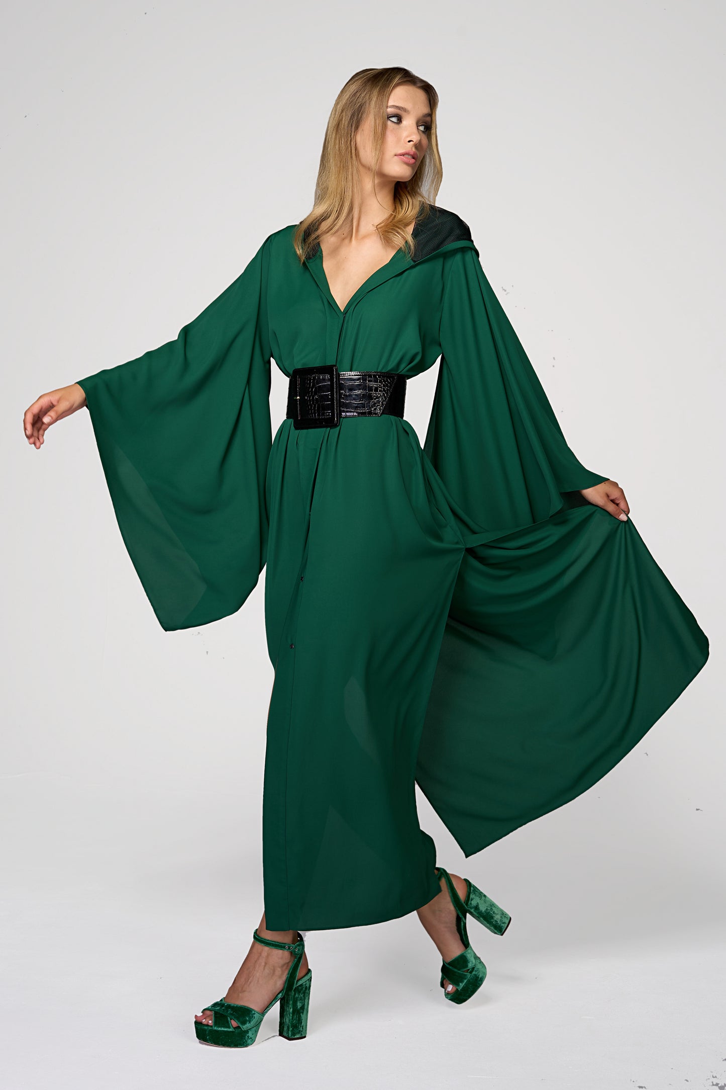 Violet- Kimono Flash Green