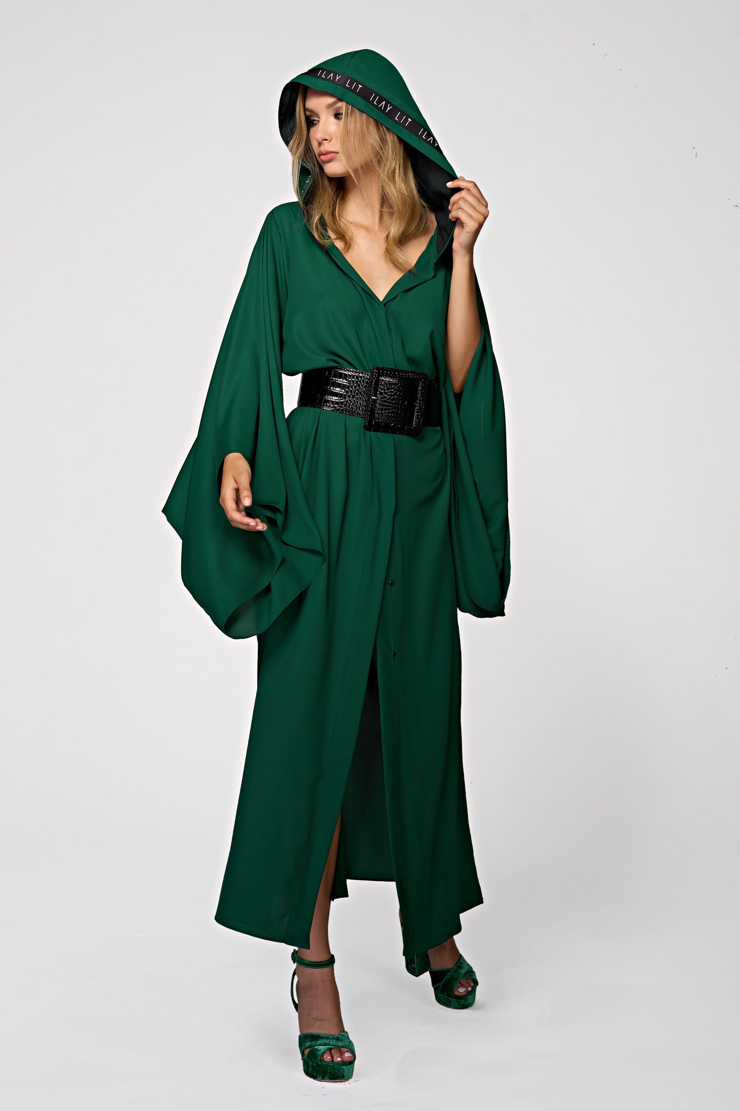 Violet- Kimono Flash Green