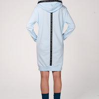 Hoodie Coat Midi Ice Blue