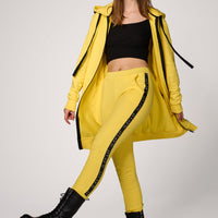 Hoodie Coat Midi Lemon