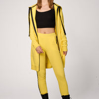 Hoodie Coat Midi Lemon