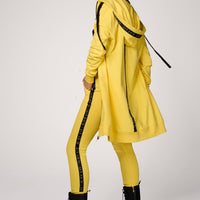 Hoodie Coat Midi Lemon