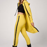 Hoodie Coat Midi Lemon