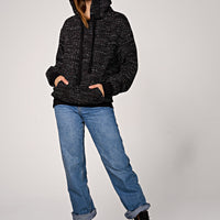 Lima Bouclé Hoodie Black