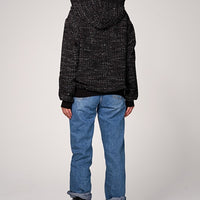 Lima Bouclé Hoodie Black
