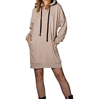 Mona Sweat Dress Taupe