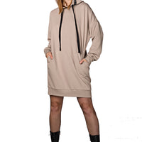 Mona Sweat Dress Taupe