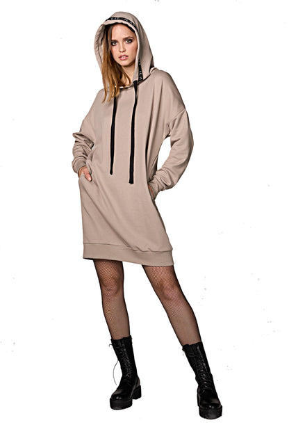 Mona Sweat Dress Taupe