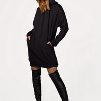 Mona Sweat Dress Black