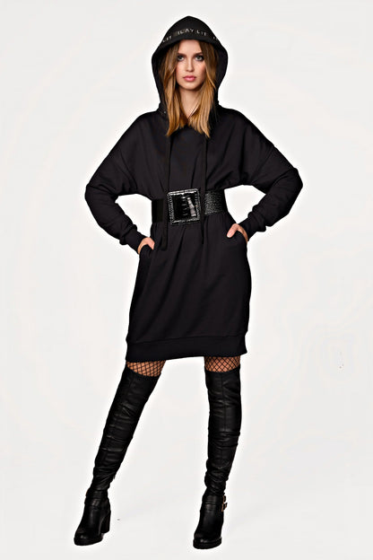 Mona Sweat Dress Black