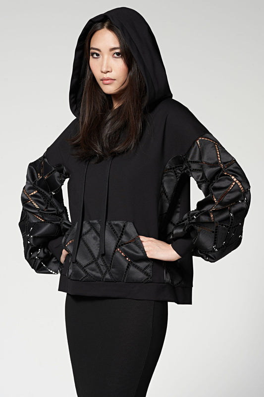 Celine Spitzenhoodie