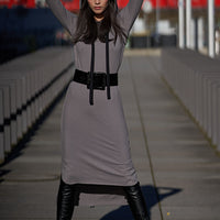 Billy Jersey Dress Taupe