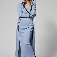 Joy Long Coat Hellblau