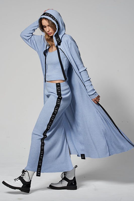 Joy Long Coat Hellblau
