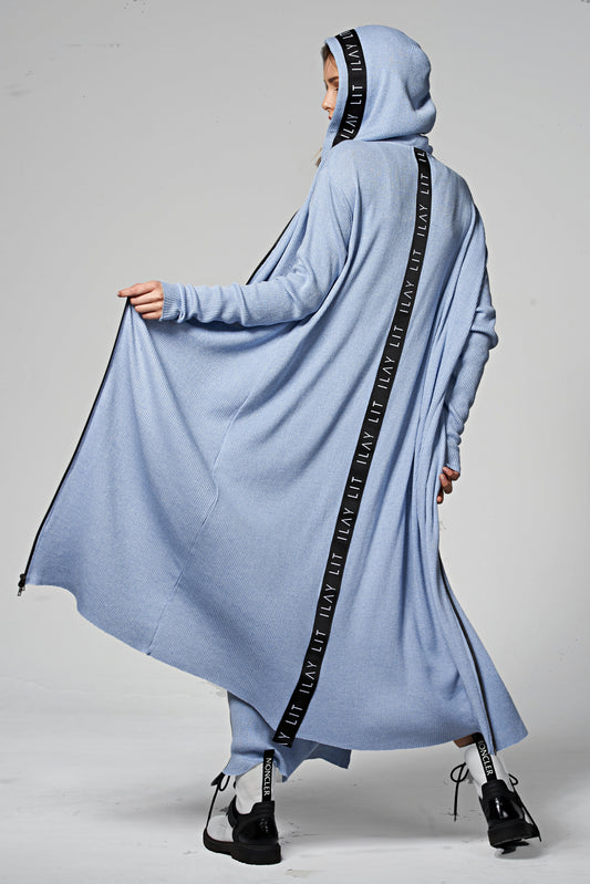 Joy Long Coat Hellblau