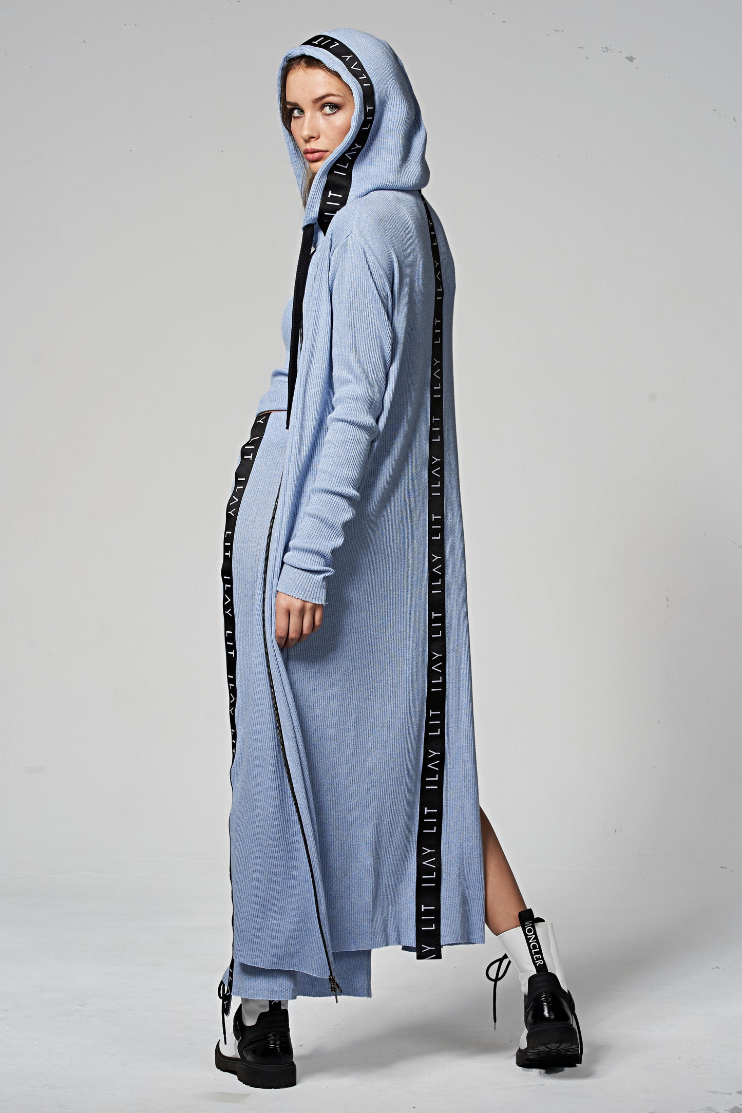 Joy Long Coat Hellblau