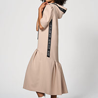 24/ 7 Hoodie Dress Taupe Ilaylit