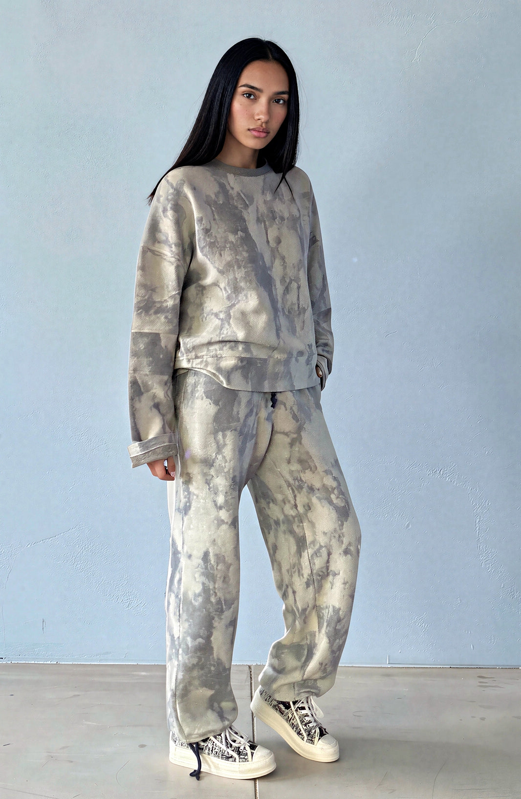 Amaretto Batik Sweat Pants Loose