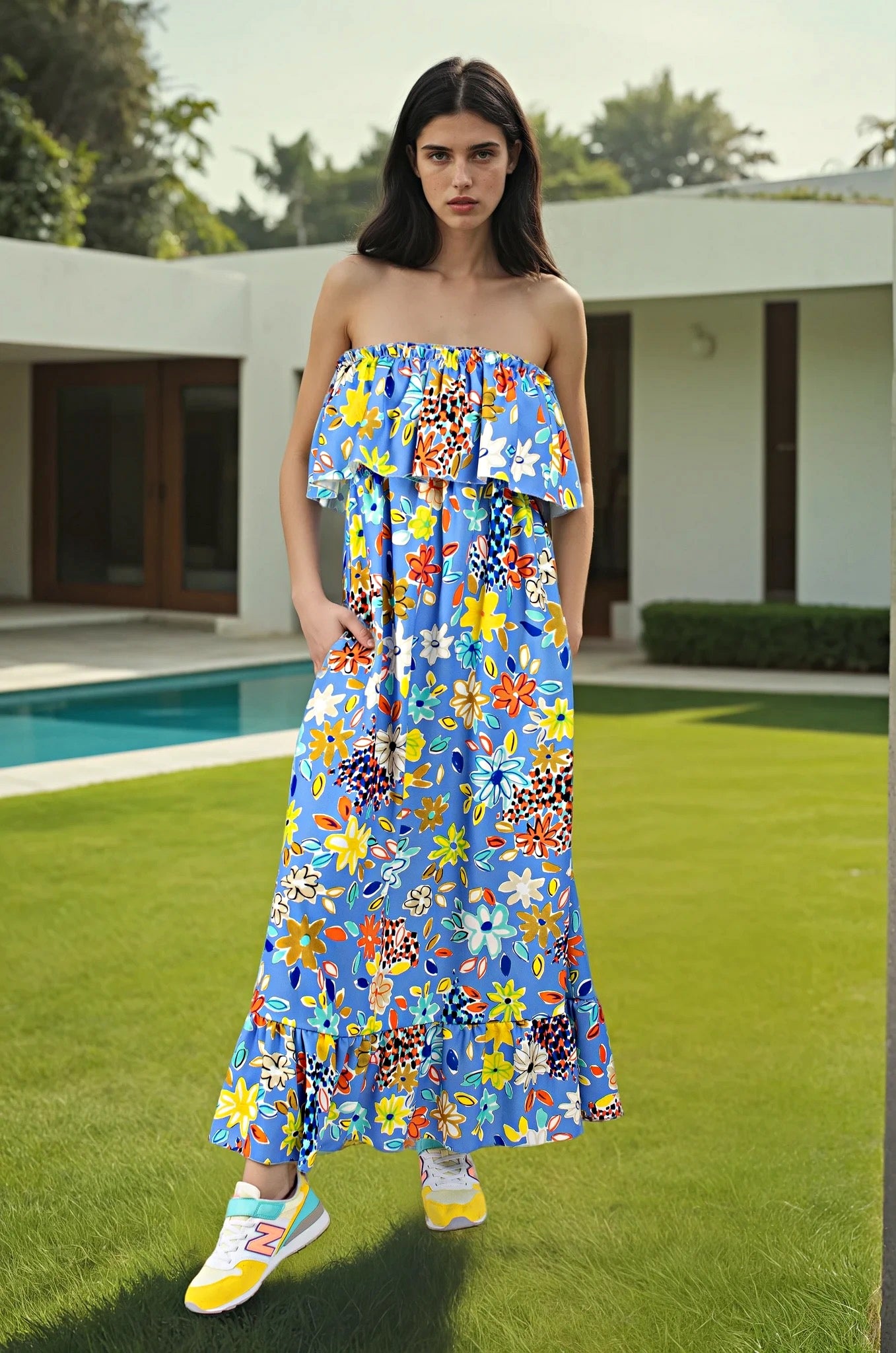 Chiara Dress Blue